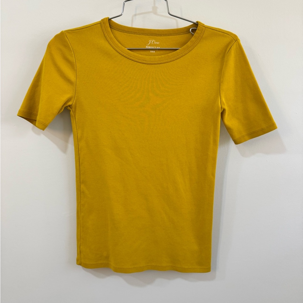 J. Crew Perfect Fit Mustard Yellow Women's Top